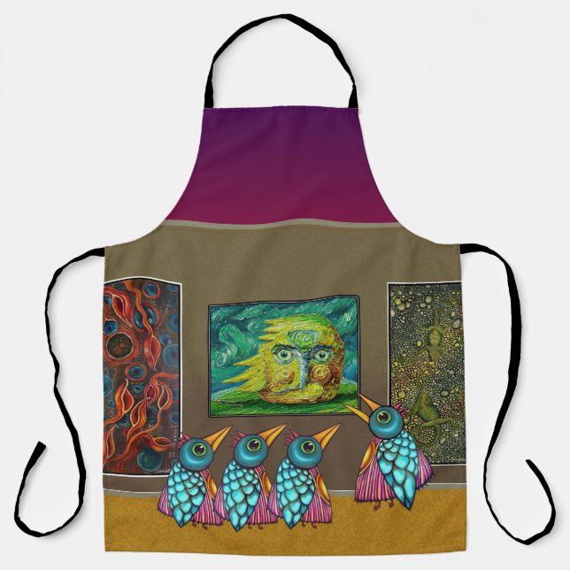 Delantal Aves en la galería (Anverso)