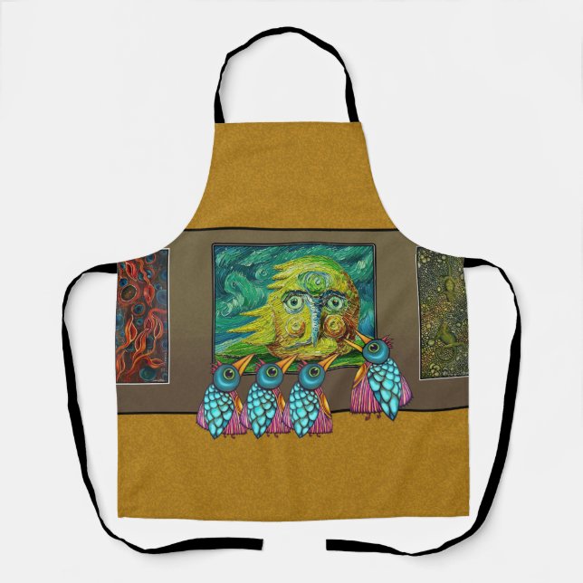 Delantal Aves en la galería (Anverso)