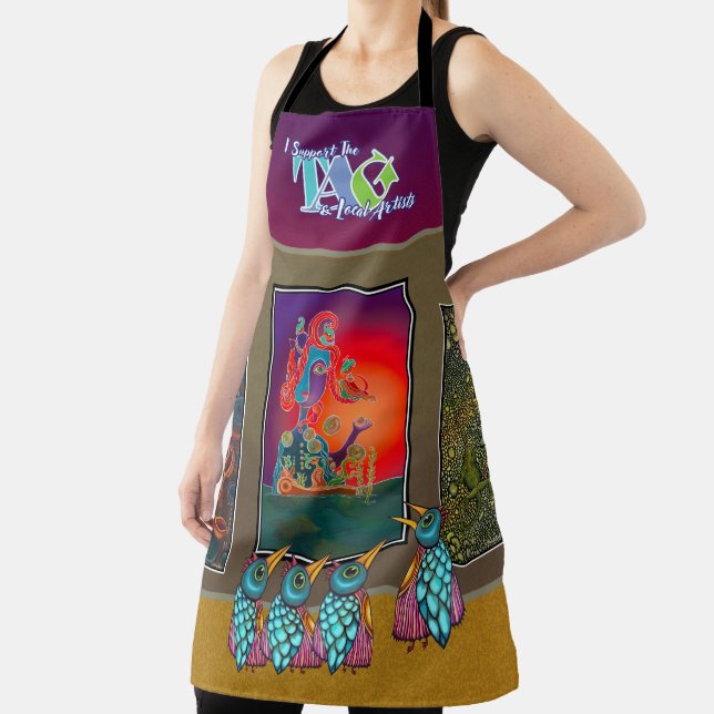 Delantal Aves en la galería Topeka (in situ)