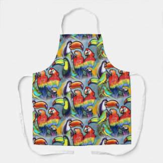 Delantal Aves tropicales Apron
