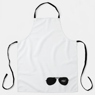 Delantal Aviador Shades Personalizado negro Nombre del pilo