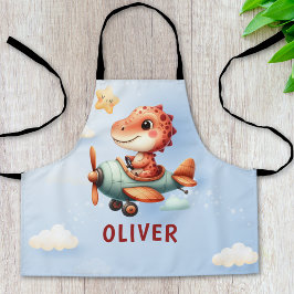 Delantal Avión piloto de dinosaurios