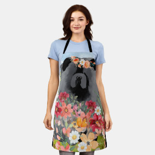 Delantal AWASH IN LIGHT Black - Blue Chow Dog