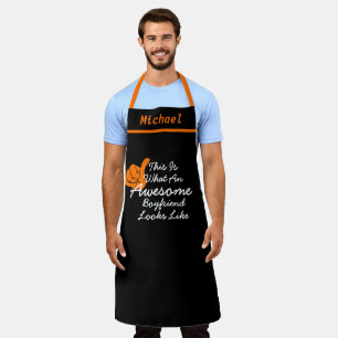 Delantal Awesome Novio negro chef