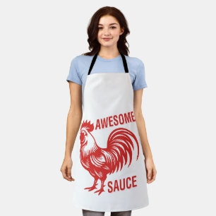 Delantal Awesome Sauce Rooster Funny