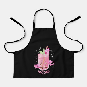 Delantal Axolotl Lover Snaxolotl Cute Axolotl Boba Tea