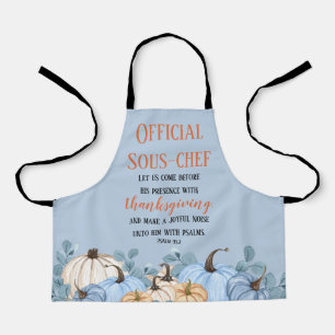 Delantal Ayudante de la cena de Acción de Gracias Sous-Chef