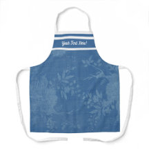 Azul bonito sobre patrón floral azul