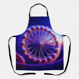 Delantal Azul Dandelion Fractal