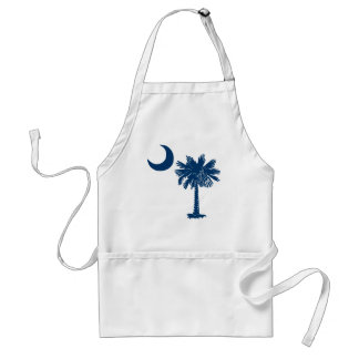 Delantal azul del Palmetto