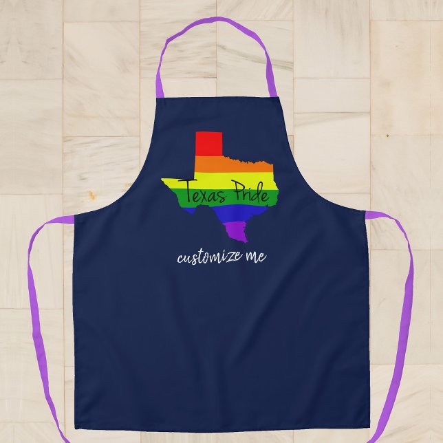 Delantal Azul del Personalizado arcoiris del orgullo gay de (Subido por el creador)