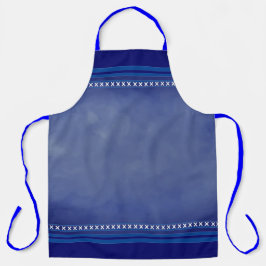 Delantal Azul escocés