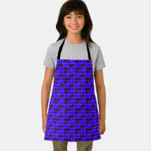 Azul Real y Geométrico Moderno Zigzag Morado