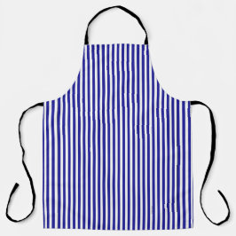 DELANTAL AZUL Y BLANCO CLÁSICO