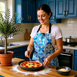 Delantal 💙 🤍 azul y blanco Porto Azulejos,