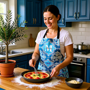 Delantal 💙 🤍 azul y blanco Porto Azulejos,