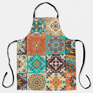 Delantal Azulejos de colores. Portugués tradicional o