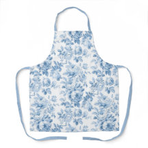 Azulejos florales azules y blancos