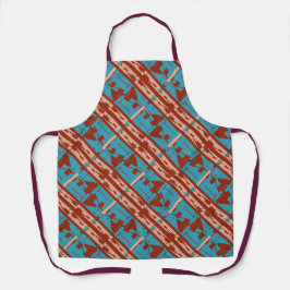 Delantal Azulejos mediterráneos inclinados por el óxido de