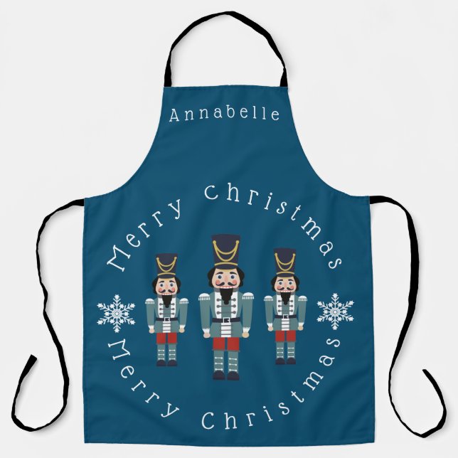 Delantal Azules Nutcrackers Personalizan Apron (Anverso)