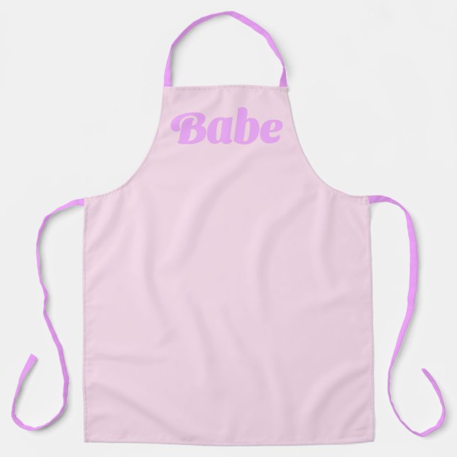 Delantal BABE Statement Apron – Cook Cute, Serve Confidence (Anverso)