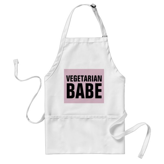 Delantal BABE VEGETARIANO LADIES Kitchen Aprons (Frente)