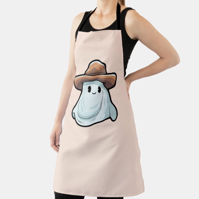 Delantal Baby Boo Cowboy Ghost Halloween (in situ)