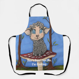 Delantal Baby Sheep on Toadstool