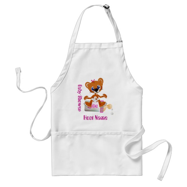 Delantal Baby Shower y Host 2 Apron (Frente)