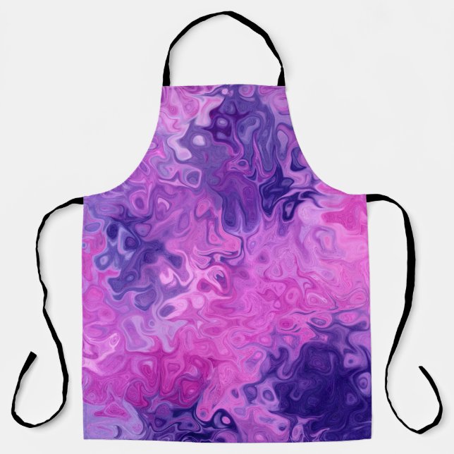 Delantal Background texture pattern purple (Anverso)