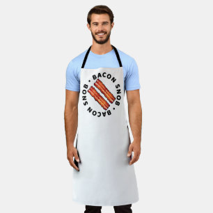Delantal Bacon Snob Business Apron white