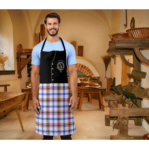 Delantal Badge Boswell Clan y Tartan Kilt