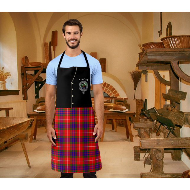 Delantal Badge Fraser Clan y Tartan Kilt (Subido por el creador)