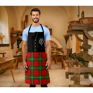 Delantal Badge Lennox Clan y Tartan Kilt Apron