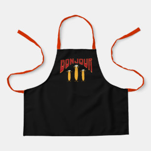 Delantal Baguettes divertidas de franquicia