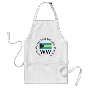 Delantal BAHAMAS Bandera MONOGRAM Guión personalizado