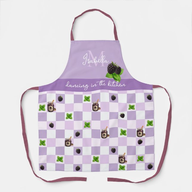 Delantal "Bailando en la cocina" Blackberry Jam (Anverso)