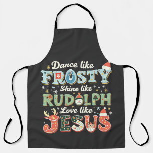 Delantal Bailar como un Shine helado como Rudolph Love Like