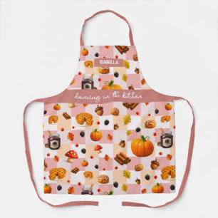 Delantal "Bailar en la cocina" - Acogedor otoño