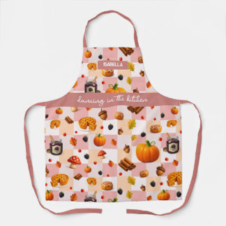 Delantal "Bailar en la cocina" - Acogedor otoño