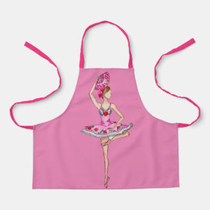 Delantal Bailarina de ballet ballet baleada con abanico de