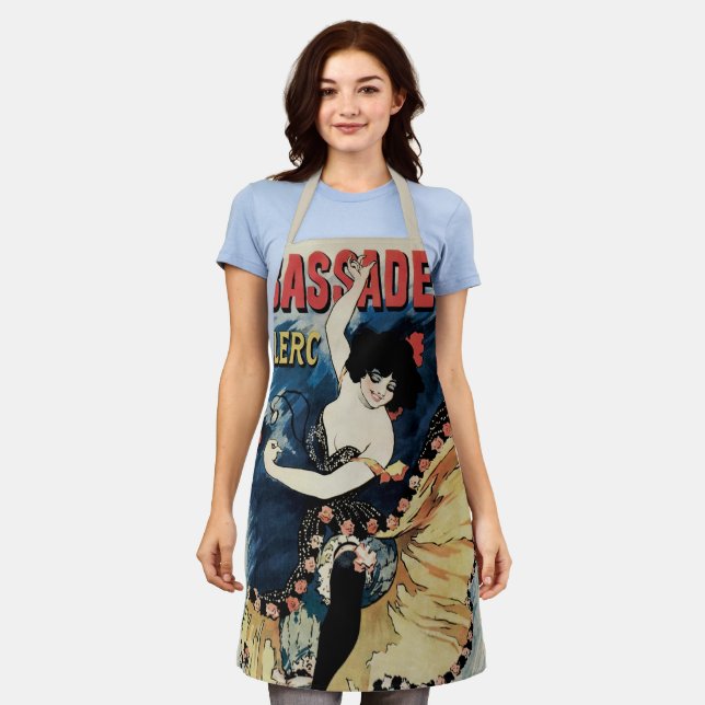 Delantal Bailarina de flamenco Art Nouveau vintage, embajad (Gastado)