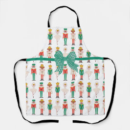 Delantal Bailarina del Cascanueces Navideño Festivo 