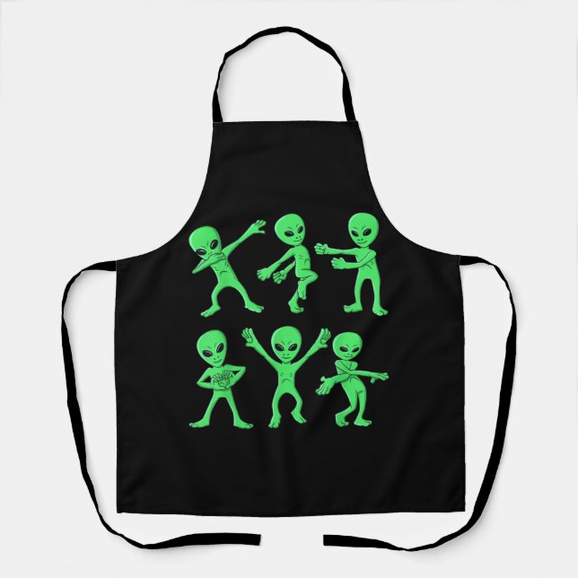 Delantal Baile de los Alienígenas Dance Challenge Halloween (Anverso)