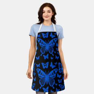 Delantal Baile mariposa en azul