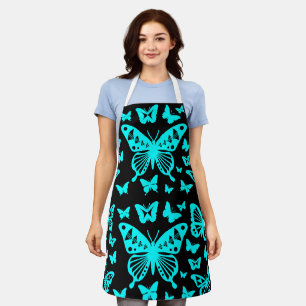 Delantal Baile mariposa en turquesa