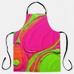 Delantal Baile Neon Liquid Paint