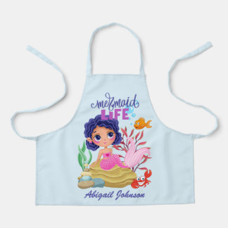 Delantal Bajo la sirena marina la vida personalizada