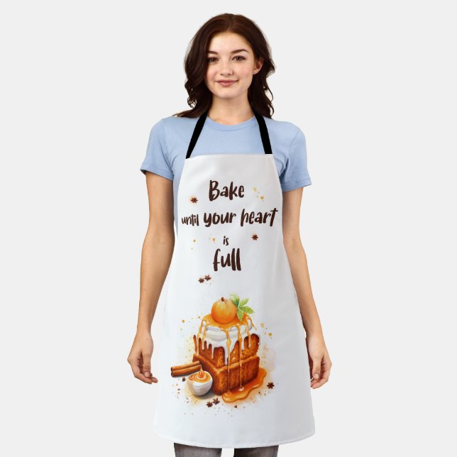 Delantal Bake Hasta que tu corazón esté lleno (Gastado)
