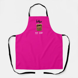 Delantal Bake My Day Pink Apron